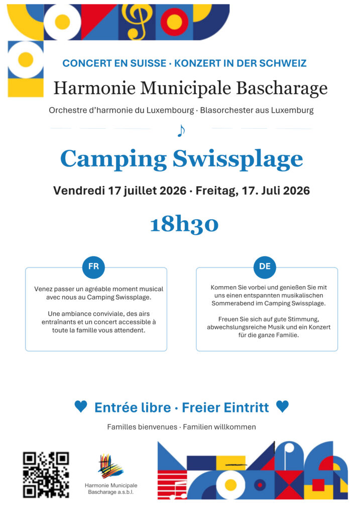 Flyer Concert en Suisse - Camping Swissplage